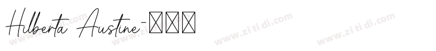 Hilberta Austine字体转换